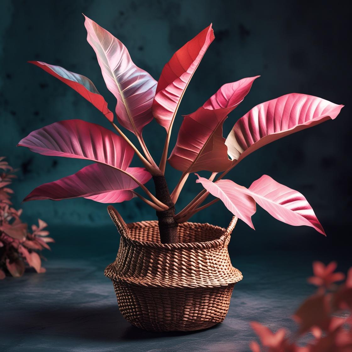 Ficus Pink Tineke + Canasto